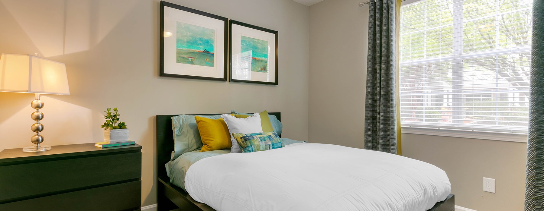 bedroom with large windows